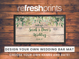 Wedding Leaves Wood Regular Bar Runner - Bar - Mats.co.uk