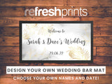 Wedding Marble Regular Bar Runner - Bar - Mats.co.uk