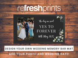 Wedding Memory Photo Regular Bar Runner - Bar - Mats.co.uk