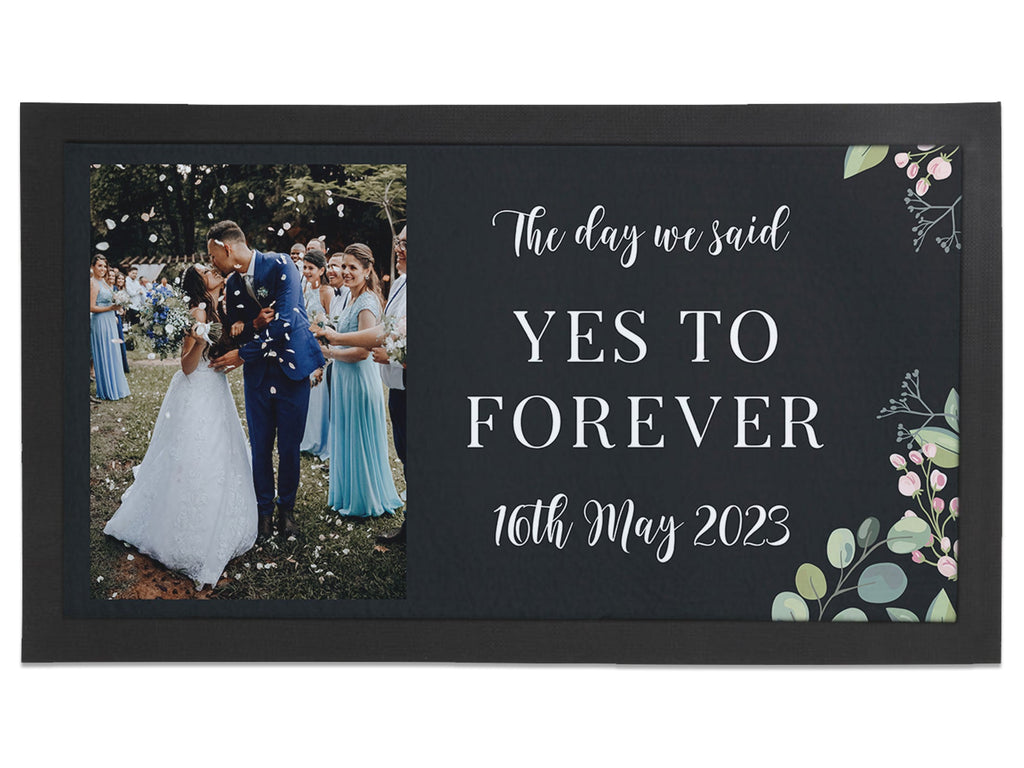 Wedding Memory Photo Regular Bar Runner - Bar - Mats.co.uk