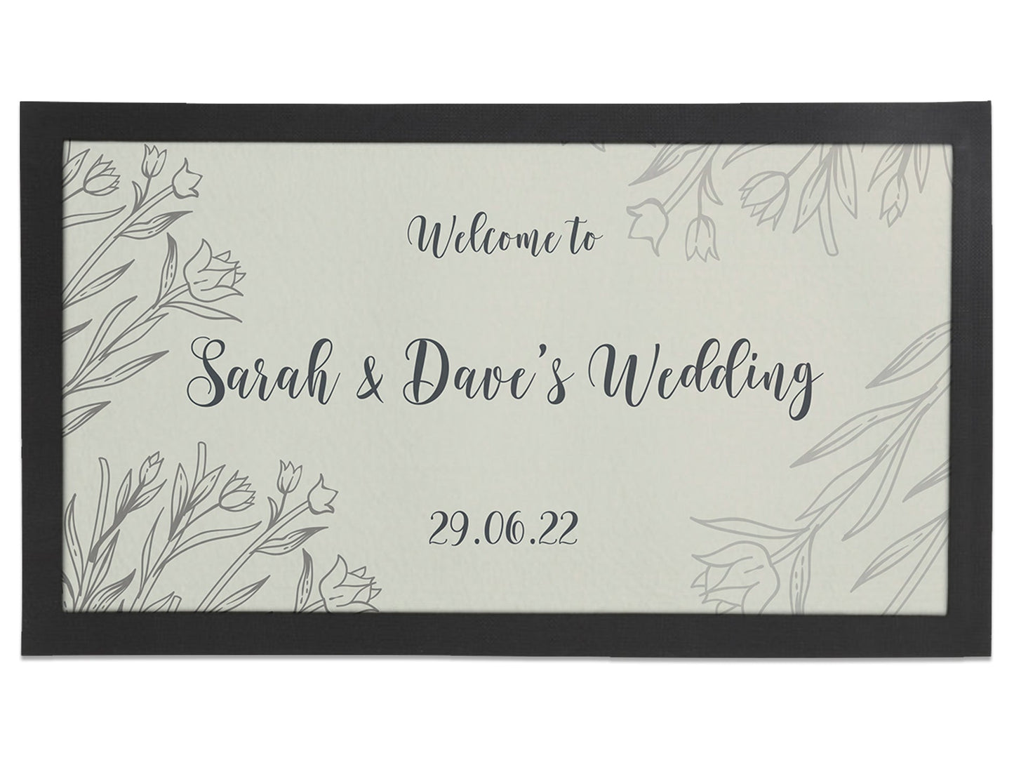 Wedding Minimalist Regular Bar Runner - Bar - Mats.co.uk