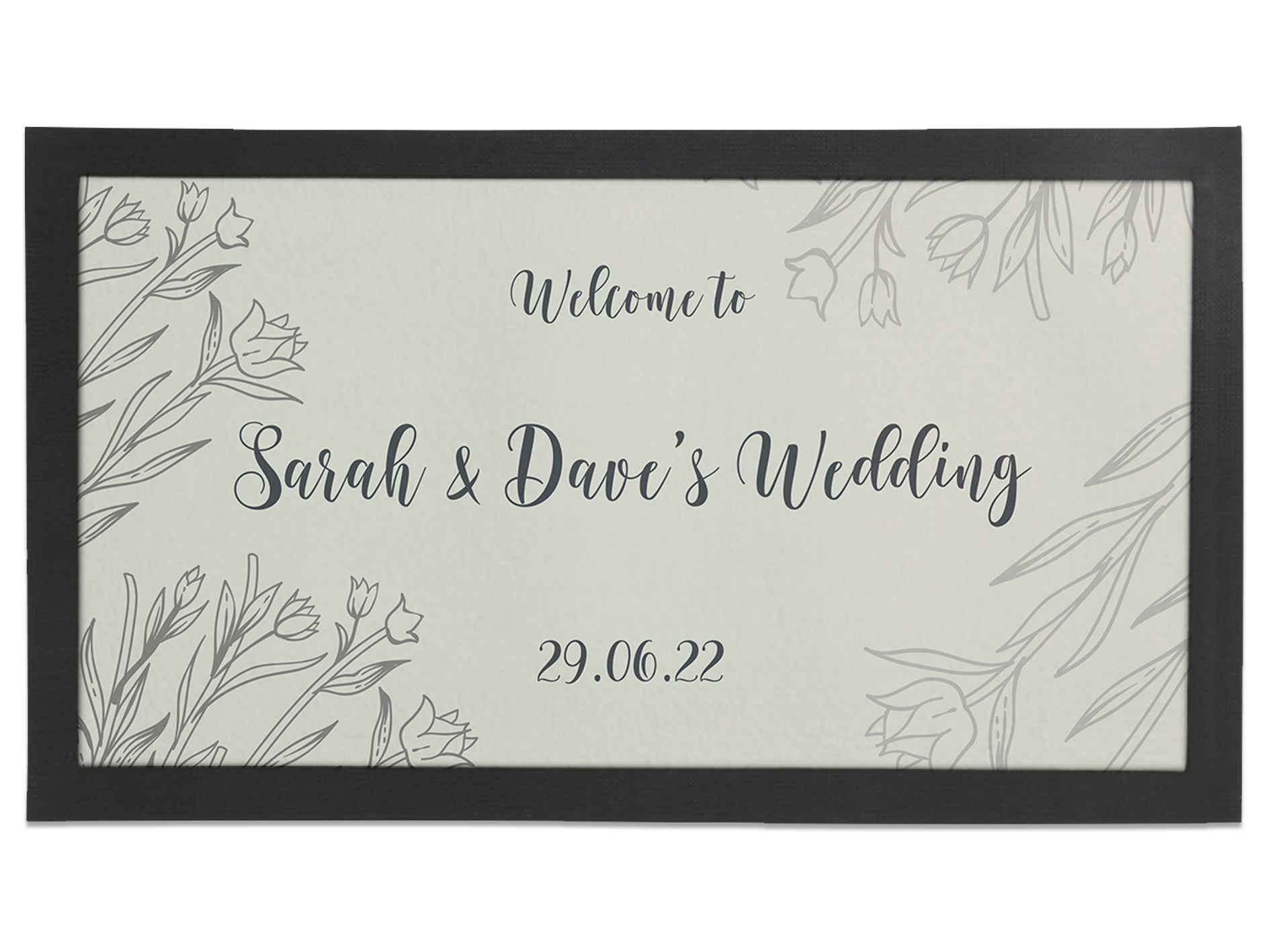 Wedding Minimalist Regular Bar Runner - Bar - Mats.co.uk