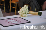 Wedding Pink Circle Regular Bar Runner - Bar - Mats.co.uk