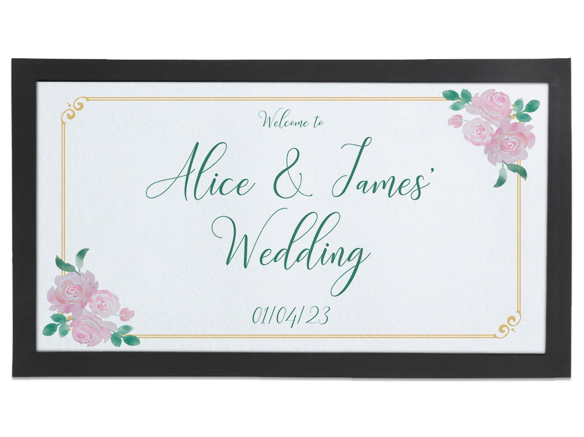 Wedding Pink Roses Regular Bar Runner - Bar - Mats.co.uk