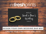 Wedding Rings Regular Bar Runner - Bar - Mats.co.uk