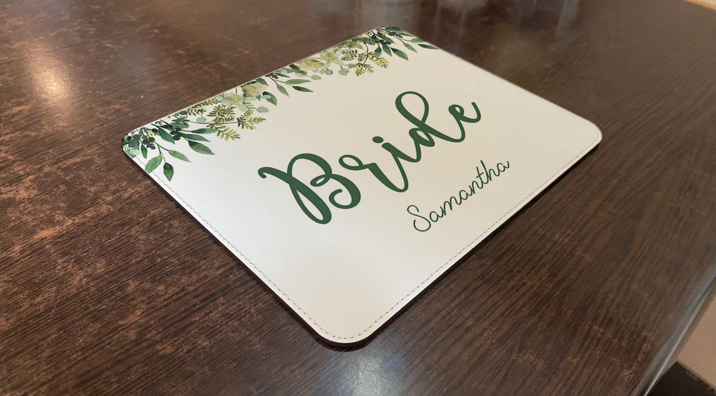 Wedding Role Leather Placemats - Bar - Mats.co.uk