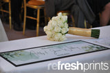 Wedding Watercolour Leaves Large Bar Runner - Bar - Mats.co.uk