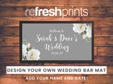Wedding White Roses Regular Bar Runner - Bar - Mats.co.uk