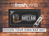 Whiskey & Cigar Regular Bar Runner - Bar - Mats.co.uk