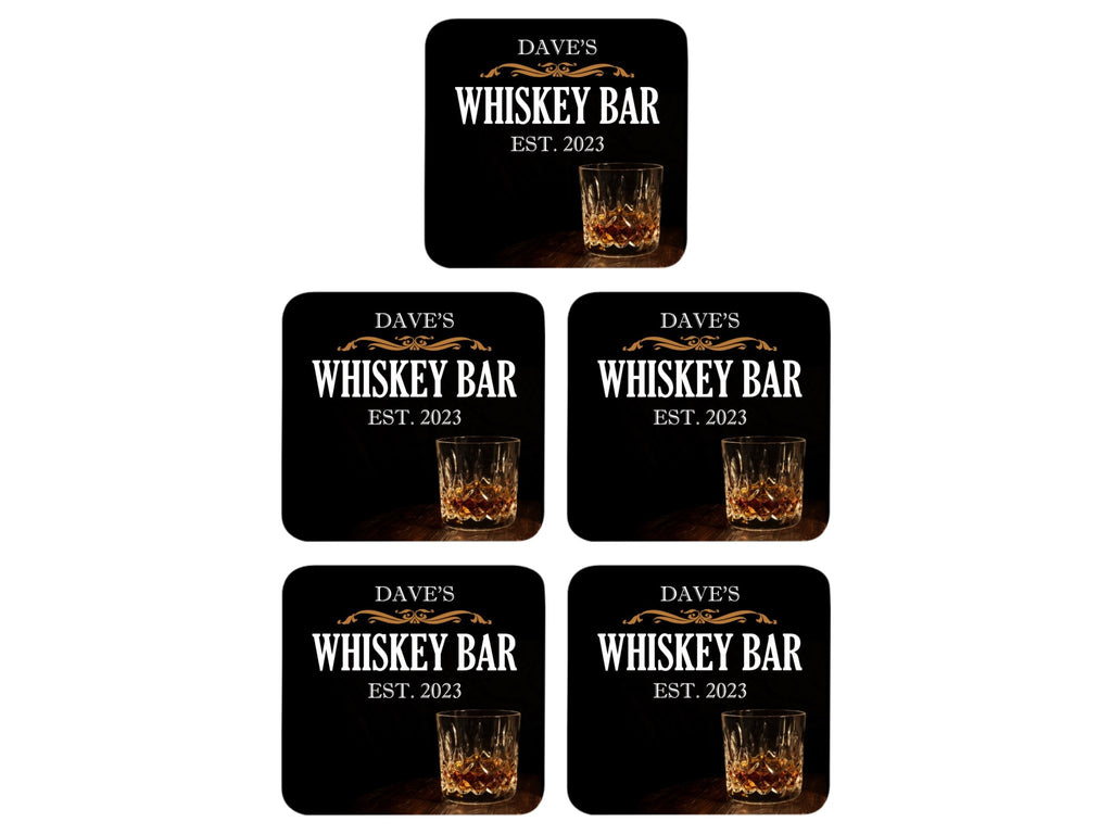 Whiskey Glass Coaster - Bar - Mats.co.uk