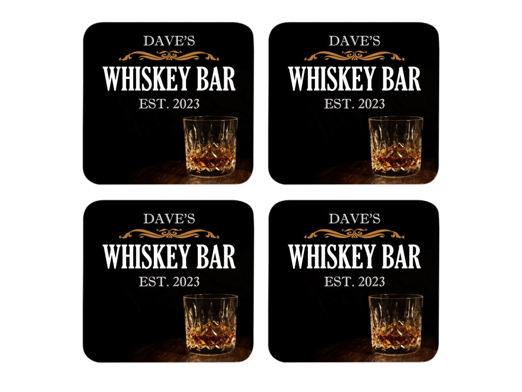 Whiskey Glass Coaster - Bar - Mats.co.uk