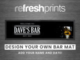 Whiskey Glass Large Bar Runner - Bar - Mats.co.uk