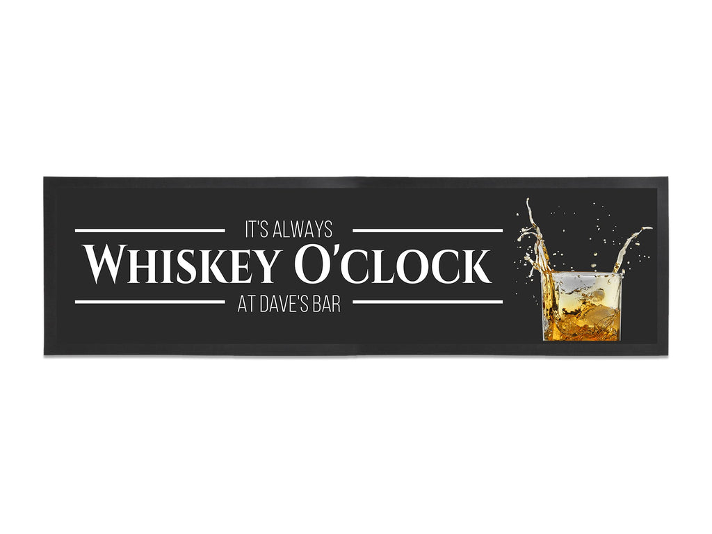 Whiskey O'clock Large Bar Runner - Bar - Mats.co.uk