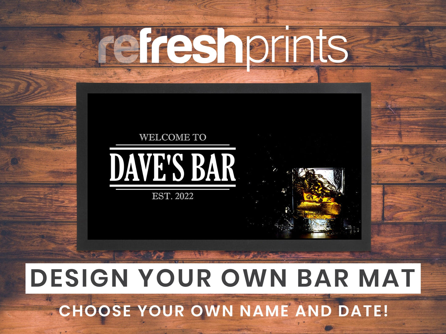 Whiskey Regular Bar Runner - Bar - Mats.co.uk
