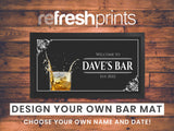 Whiskey Splash Regular Bar Runner - Bar - Mats.co.uk