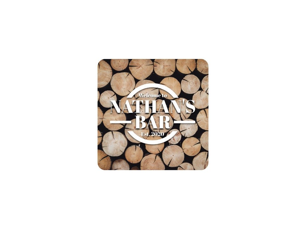 Wood Logs Coaster - Bar - Mats.co.uk