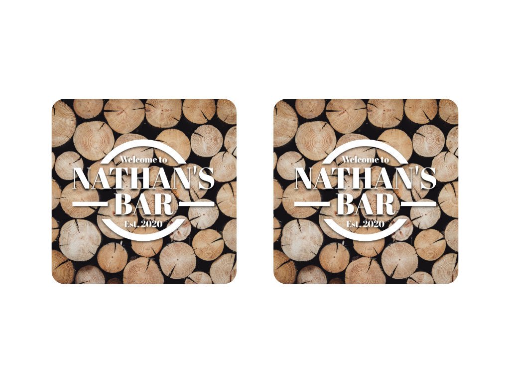 Wood Logs Coaster - Bar - Mats.co.uk