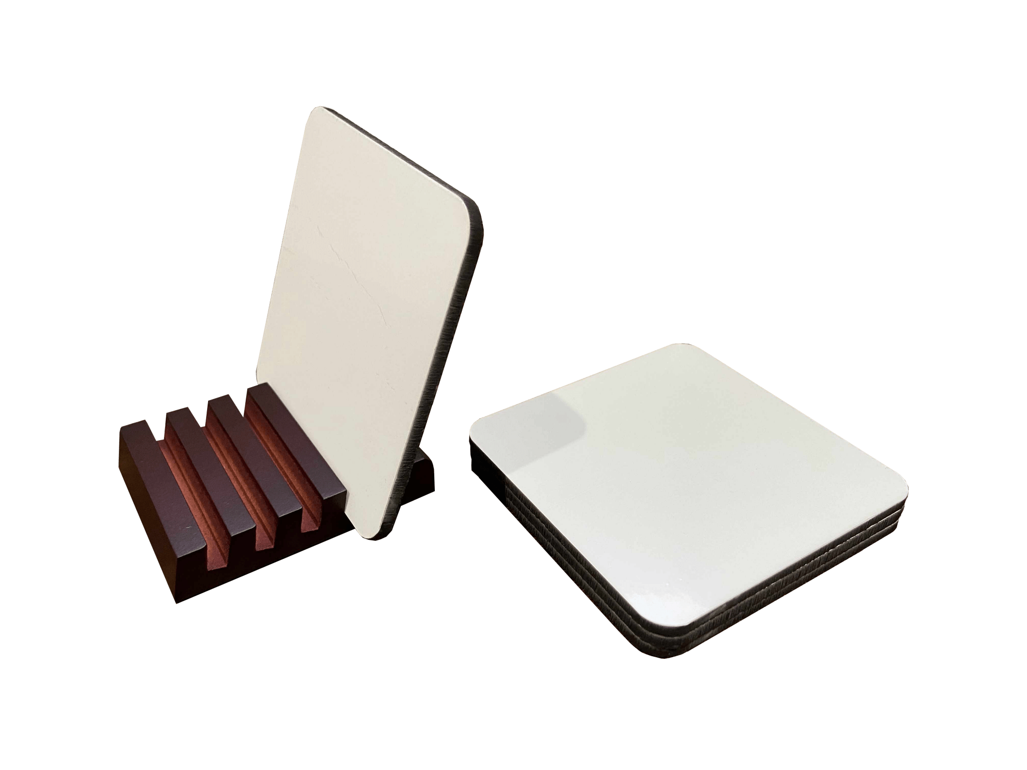 Wooden Coaster Holder - Bar - Mats.co.uk