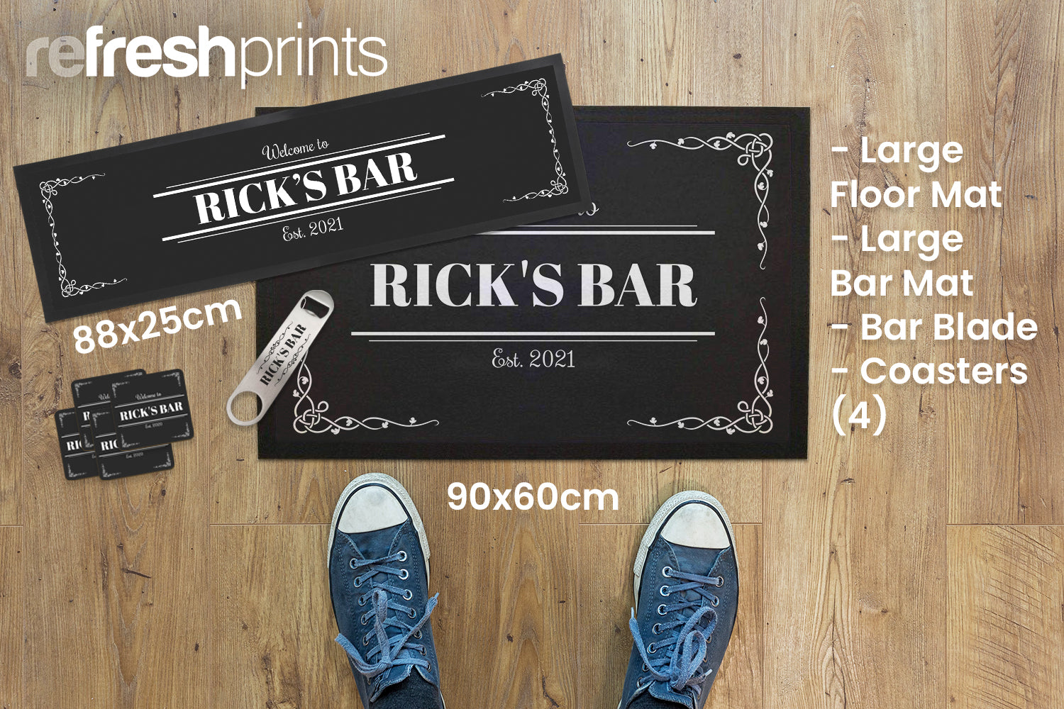 Custom Home Bar Package (Large) () created by Bar-Mats.co.uk
