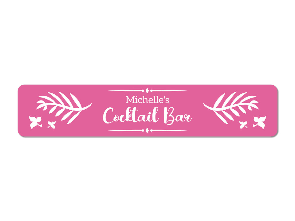 Pink Cocktail Bar Slim Bar Runner (Bar Runner) created by Bar-Mats.co.uk