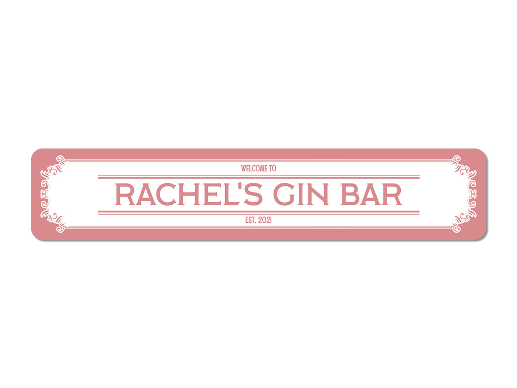 Pink Gin Slim Bar Runner (Bar Runner) created by Bar-Mats.co.uk